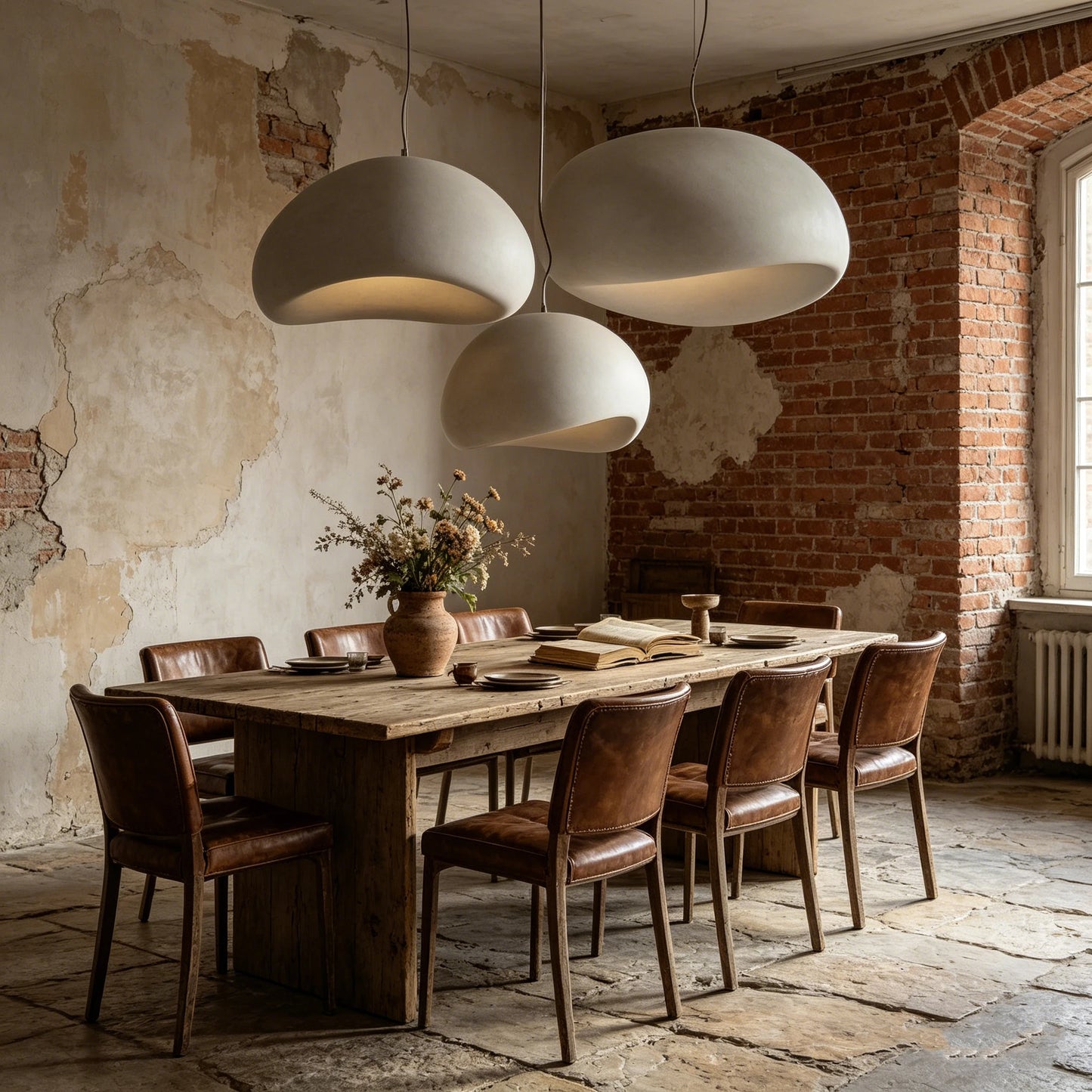 Minimalist Resin Pendant Light for Dining Room