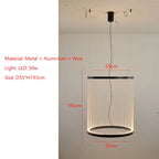 Wabi Sabi Mesh Cone Pendant Light with LED Ring for Staircase and Loft
