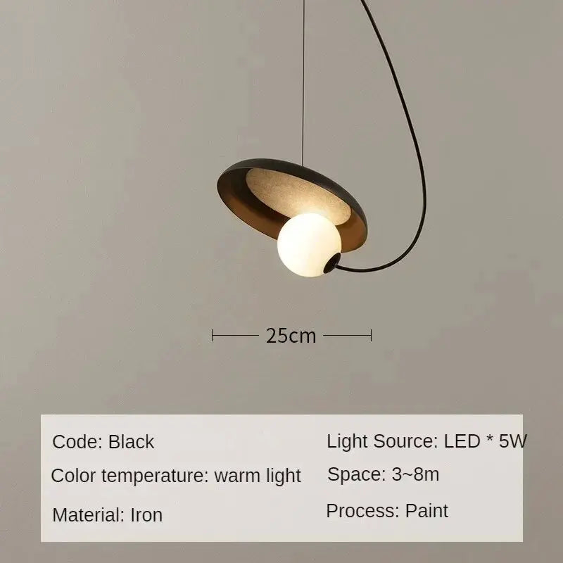 Nordic Wood Pendant Light for Bedroom Dining Room