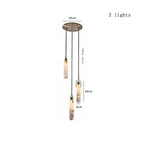 Nordic Marble Alabaster Pendant Light Multi-Drop
