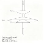 Minimalist Iron Pendant Light - Nordic UFO Design