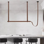Lámpara colgante minimalista de hierro para comedor