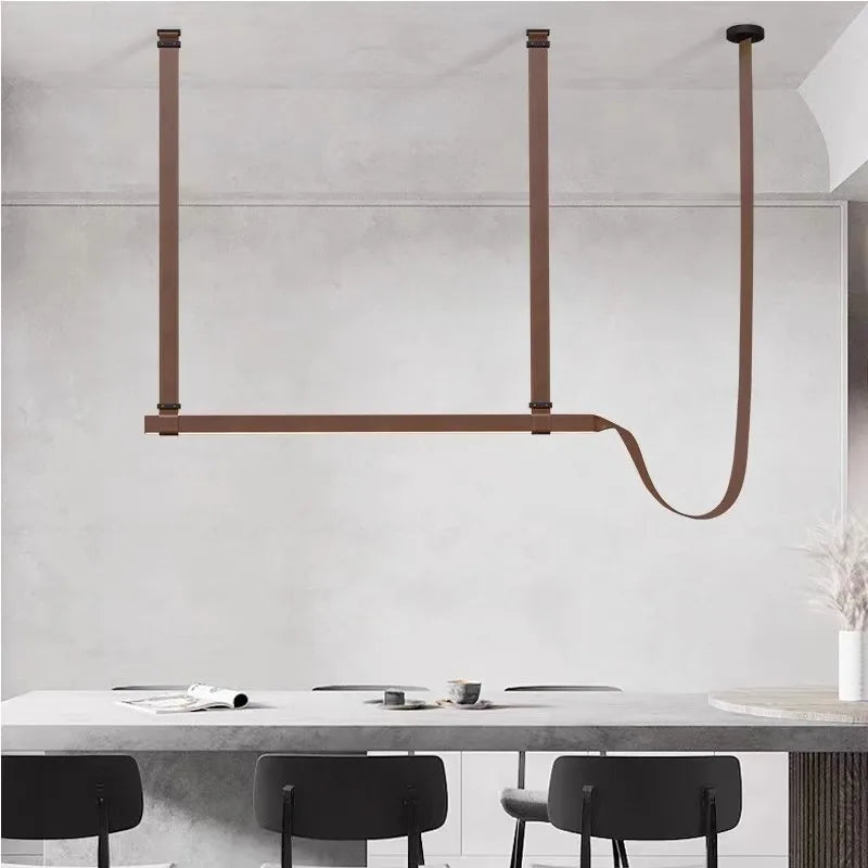 Lámpara colgante minimalista de hierro para comedor