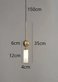 Nordic Light Luxury Pendant Lights Gold Black Iron Art Chandeliers LED Restaurant Bedroom Bedside Glass Decoration Hanging Lamp