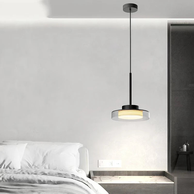 Minimalist Iron & Acrylic Pendant Light for Dining