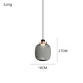Nordic Glass Pendant Light with Copper Accent