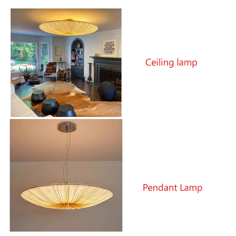 Nordic Fabric Pendant Light for Living Room