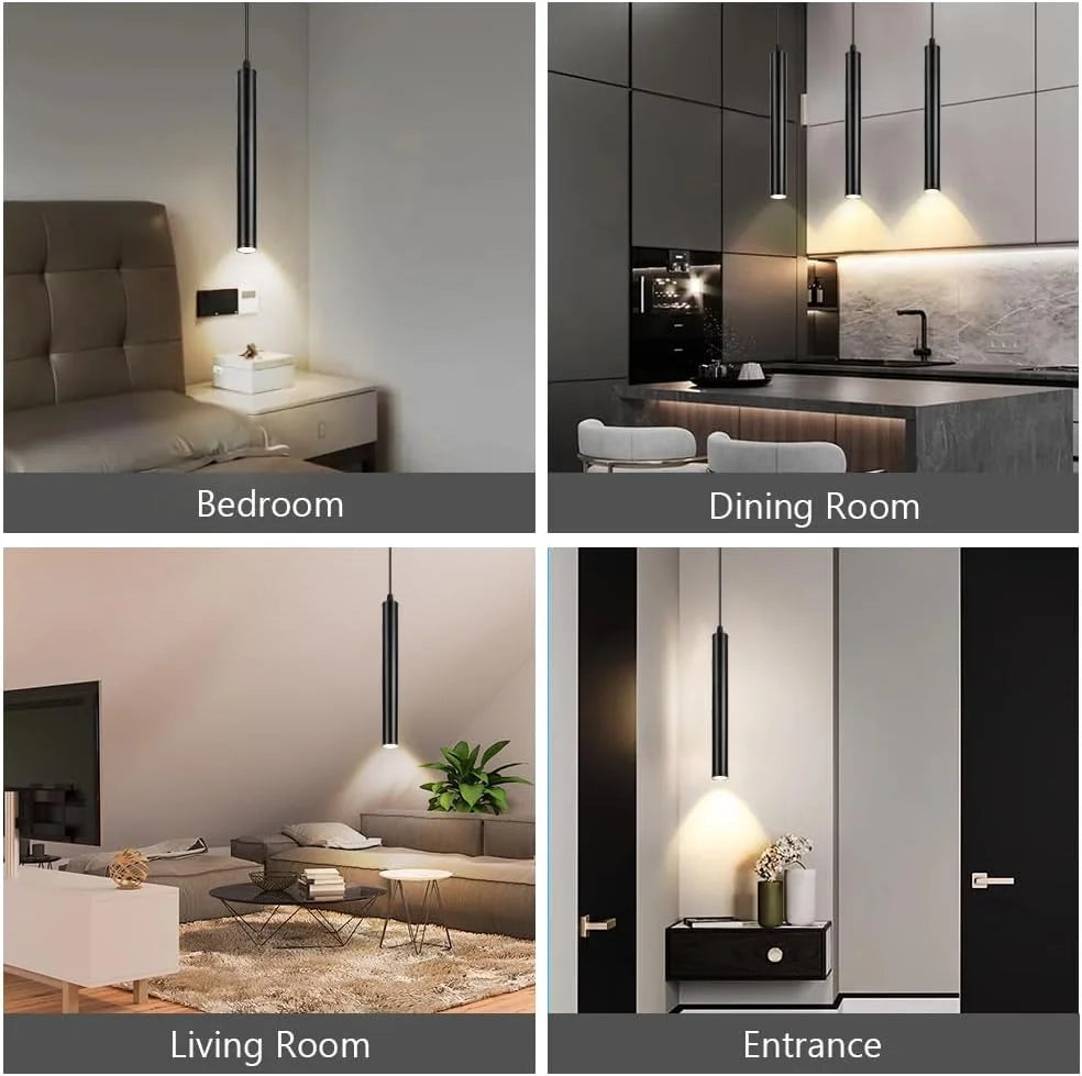 Minimalist Aluminum Pendant Light Adjustable