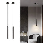 Nordic LED Cord Pendant Lighting for Kitchen Bedside Adjustable Line Suspended Hanging Lamps Chandelier Lights for Restaurant