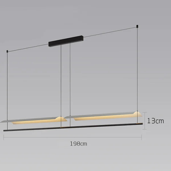 Minimalist Acrylic Pendant Light with Iron Frame