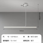 Lámpara colgante de hierro minimalista para comedor
