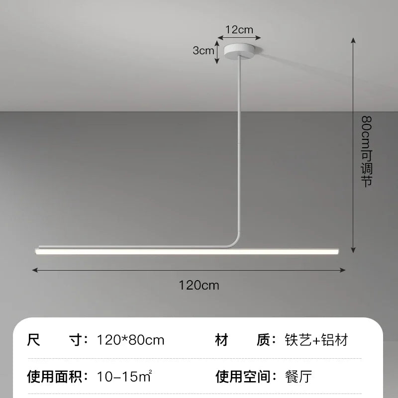 Minimalist Iron Pendant Light for Dining Room