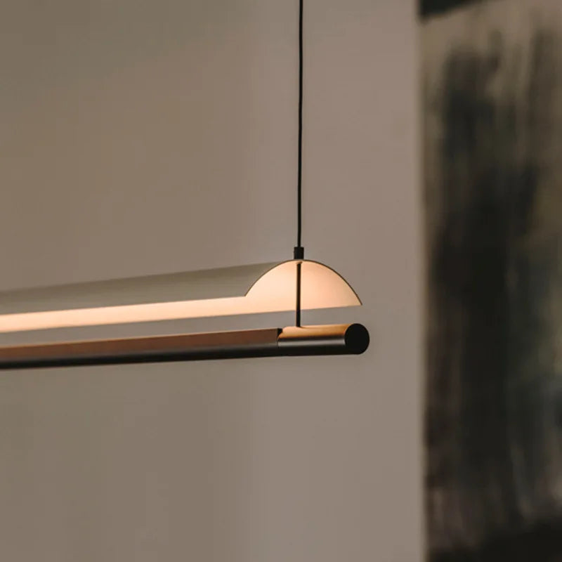 Minimalist Acrylic Pendant Light with Iron Frame