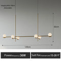 Minimalist Iron Glass Pendant Light for Living Room