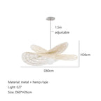 Bohemian Rattan Pendant Light Woven Hanging Lamp