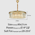 Modern Glass Chandelier LED Ceiling Light Black Gold
