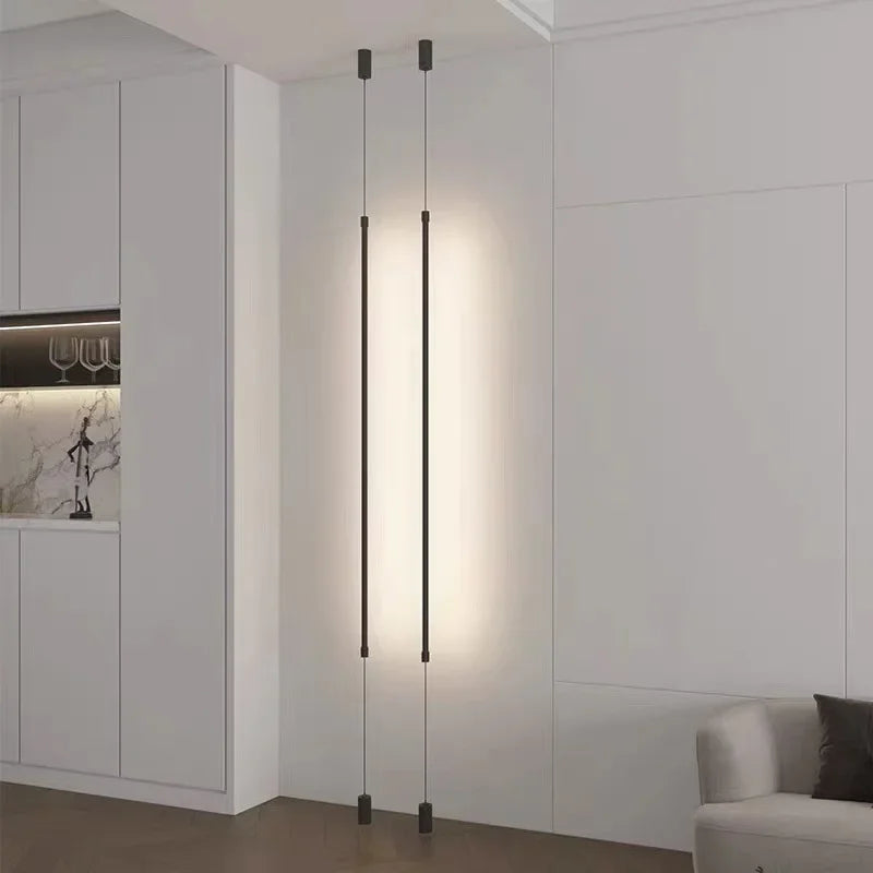 Minimalist Black Iron Pendant Light for Bedroom