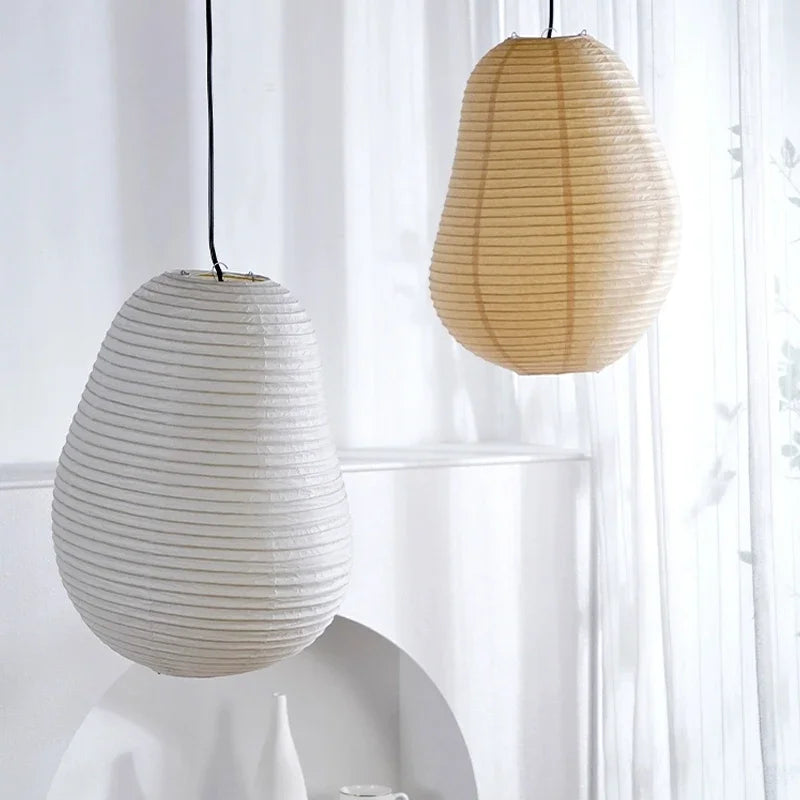 Japanese Rice Paper Pendant Light for Dining Room