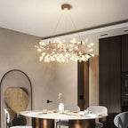 Nordic Modern Iron Chandelier Firefly Round Pendant