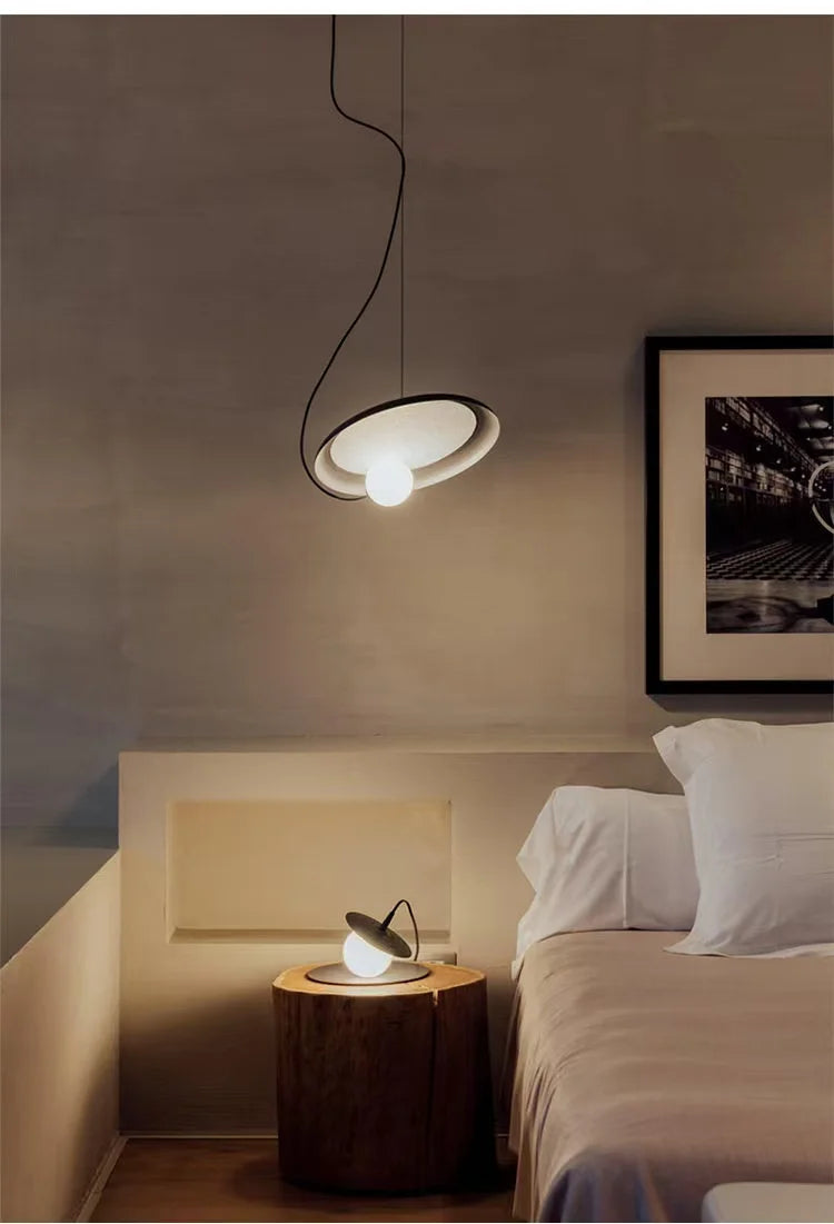 Nordic Wood Pendant Light for Bedroom Dining Room