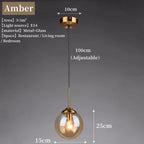 Nordic Glass Pendant Light for Dining Room