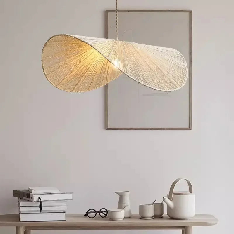 Lámpara Colgante Bohemio de Ratán para Comedor