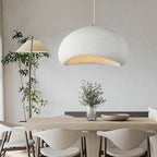 Minimalist White Iron Pendant Light for Dining Room