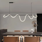 Lámpara colgante LED de neón estilo nórdico para comedor