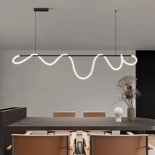 Nordic LED Neon Pendant Light for Dining Room