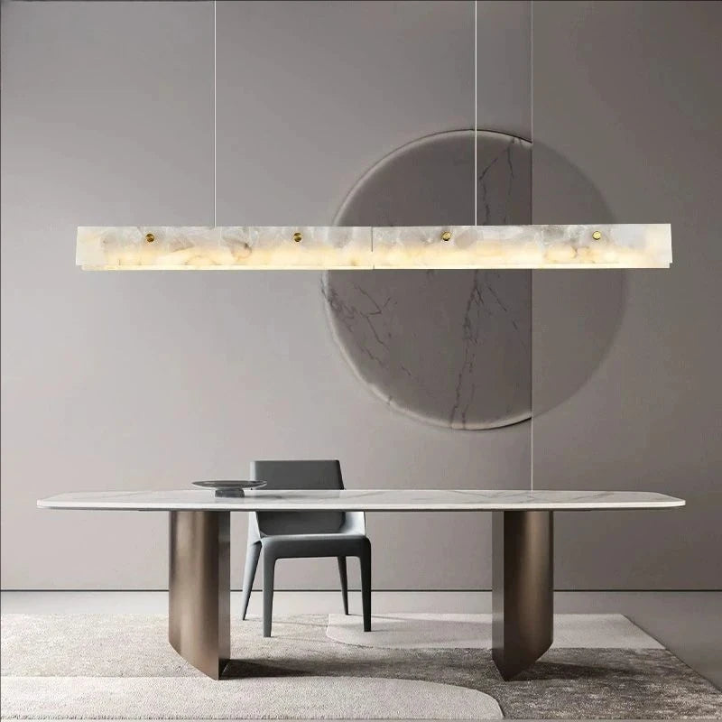 Minimalist Marble Pendant Light for Dining Room