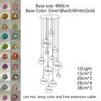 Nordic Glass Pendant Light - Lava Design Hanging Lamp