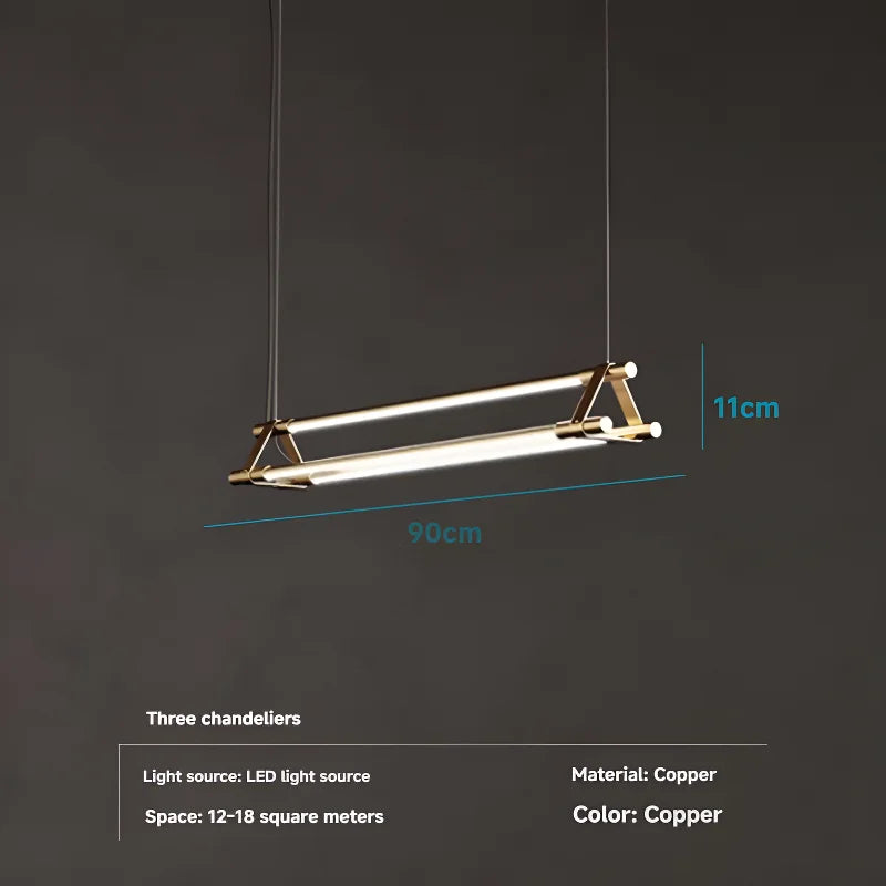 Nordic Copper Pendant Light for Dining Room