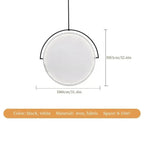 Nordic Iron Pendant Light with Fabric Shade