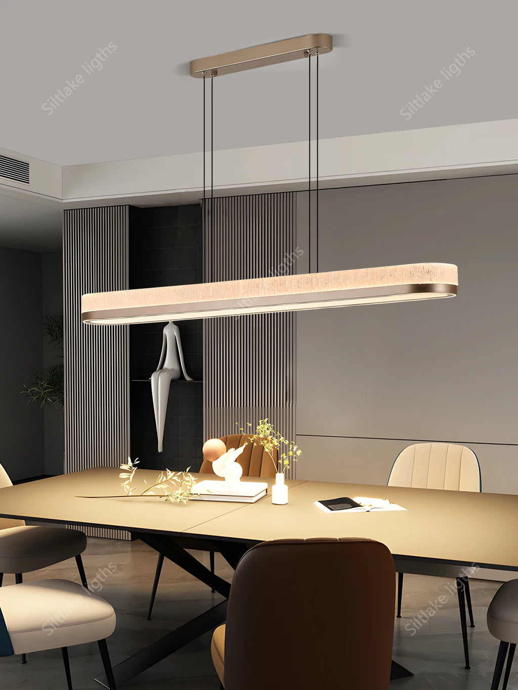Lámpara colgante nórdica de madera para comedor