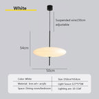 Lámpara colgante de cristal minimalista para comedor
