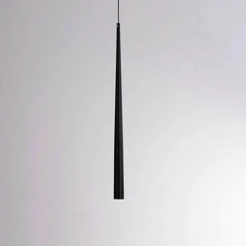 1Piece 30/40/50CM Cone LED Pendant Light Dia3cm Conical Aluminum Restaurant Bar Cafe Hanging Lamp Kitchen Dining Room Droplight