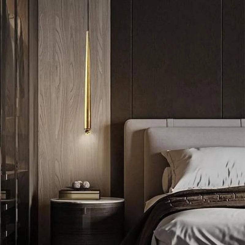 Lámpara Colgante Nórdica Minimalista de Hierro para Dormitorio