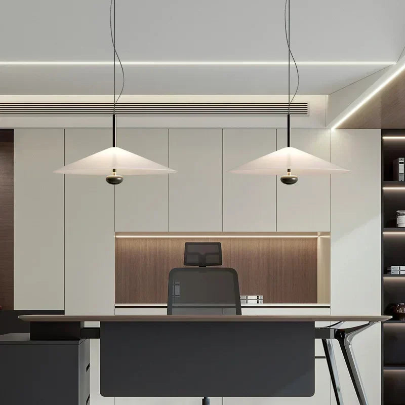 Lámpara colgante de cristal minimalista para comedor