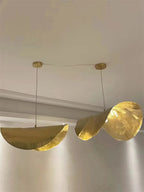Nordic Brass Pendant Light Lotus Leaf Design