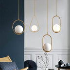 Nordic Minimalist Glass Ball Pendant Light