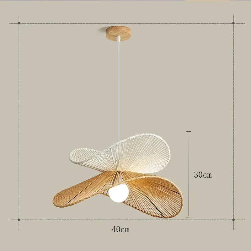 Bohemian Rattan Pendant Light Woven Hanging Lamp