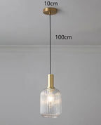 Lámpara colgante de cristal nórdica para comedor