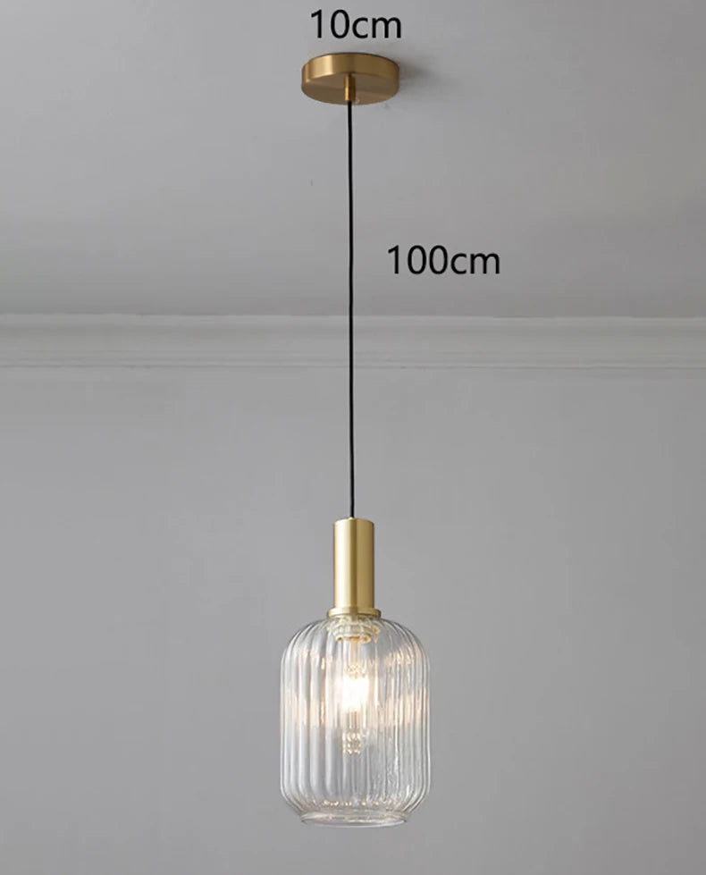 Nordic Glass Pendant Light for Dining Room