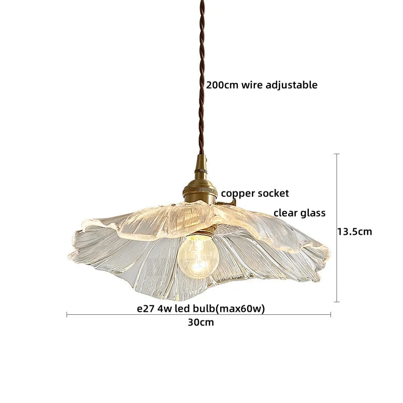 Lámparas colgantes LED con interruptor de perilla IWHD para cocina, pasillo, sala de estar, dormitorio, cristal transparente, lámpara colgante nórdica, araña