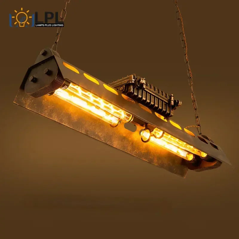 Industrial Iron Pendant Light for Dining Room
