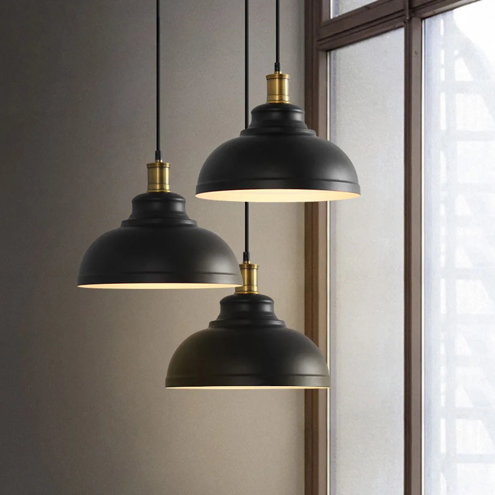 Industrial Iron Pendant Light for Dining Room Kitchen