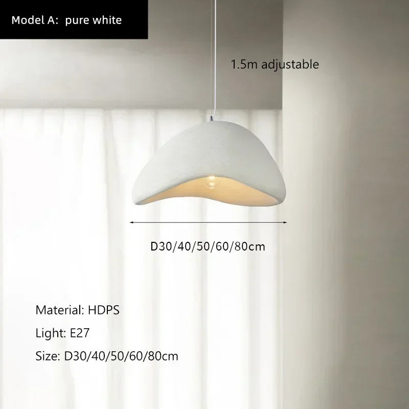 Minimalist Fabric Pendant Light for Dining Room