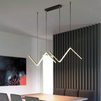 Lámpara Colgante Minimalista de Aluminio - Diseño Nórdico Ondulado