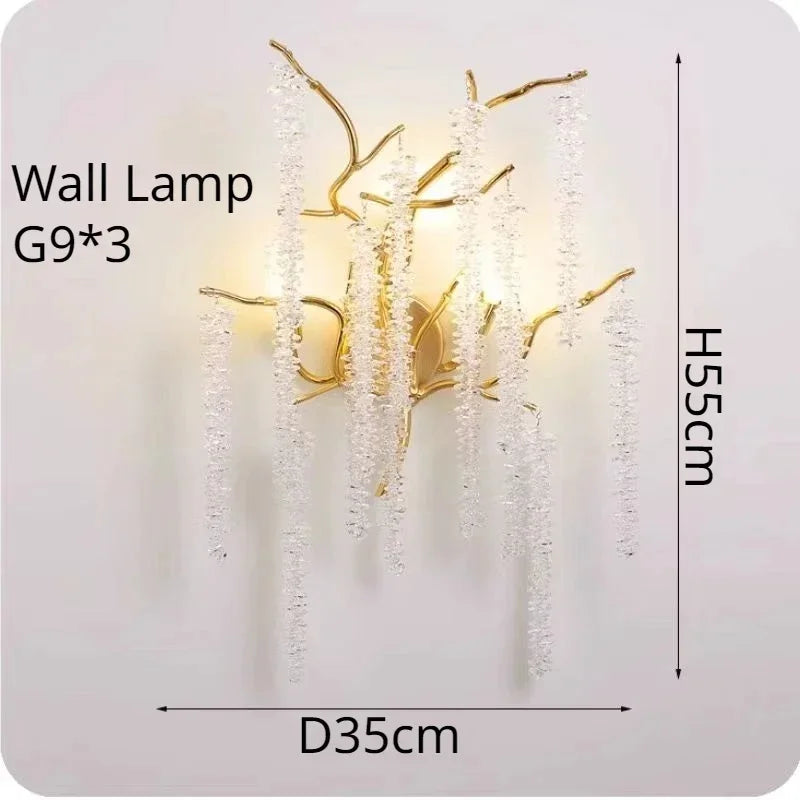 Modern Branch Crystal LED Chandelier Pendant