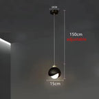 Bedroom Bedside Hanging Pendant Lamp Glass ball LED Chandelier Lighting Ceiling Modern Interior Home Decor Lights Dining Kitchen